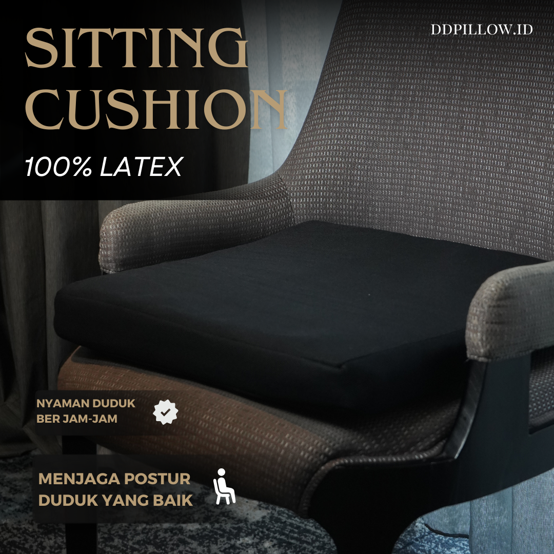 Bantal Duduk / Sitting Cushion 100% Latex | 40x40 cm 2